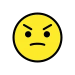 Angry Face SVG Icon